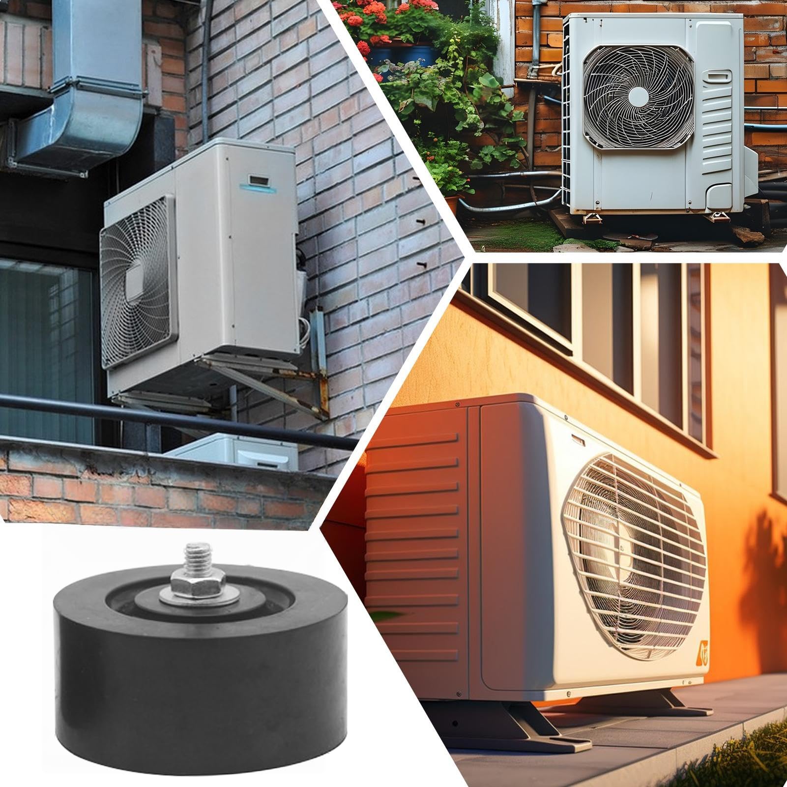 Coussinets anti-vibrations pour climatisation 4 pièces Fournitures