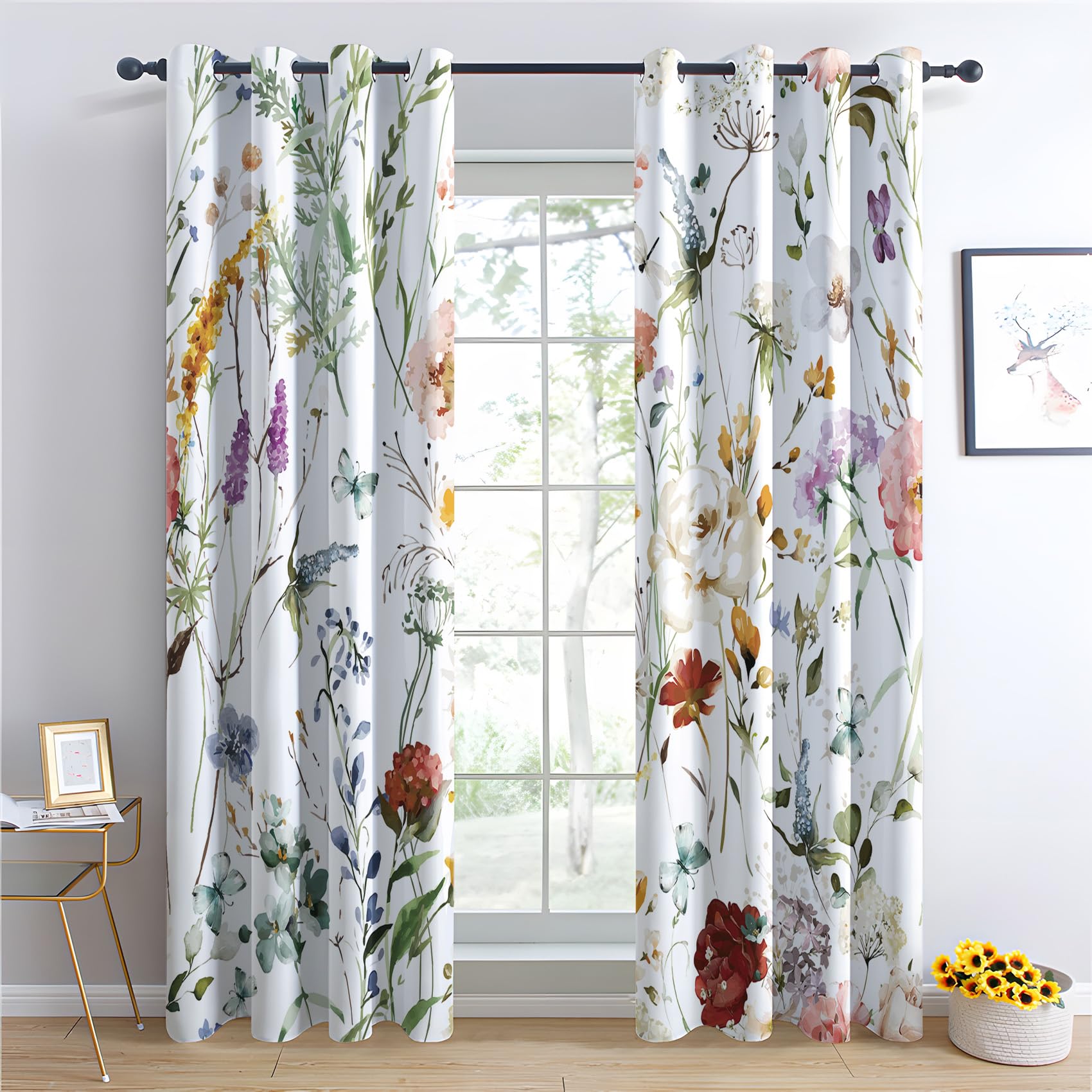 Générique Rideau Occultant Abstrait Moderne, Rideaux Thermiques Anti