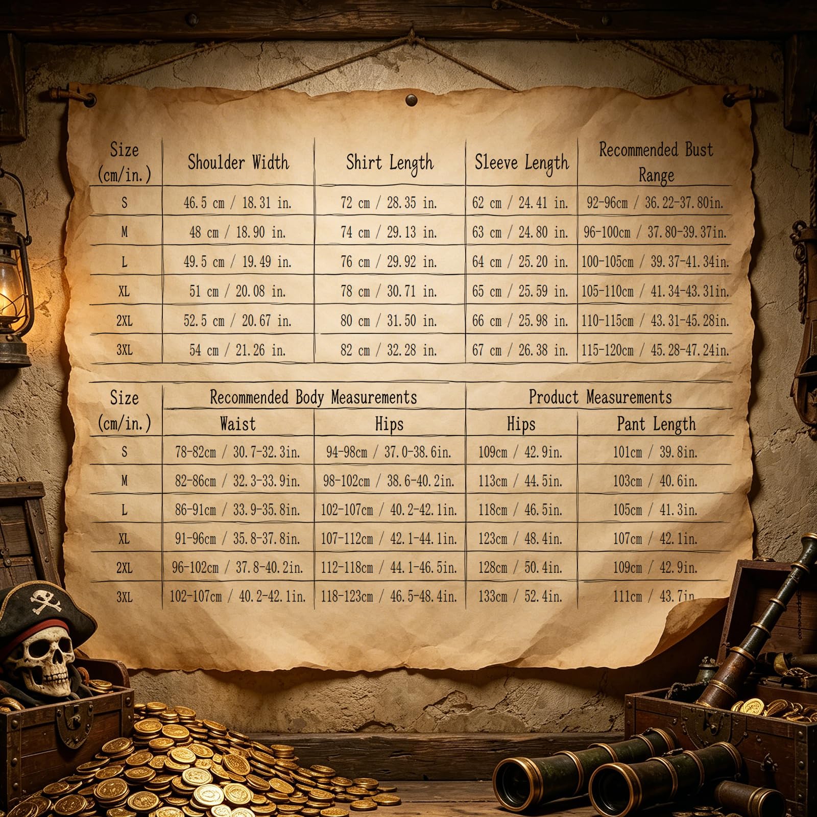 Herren Piratenkostüm Set Mittelalter Renaissance Kostüm