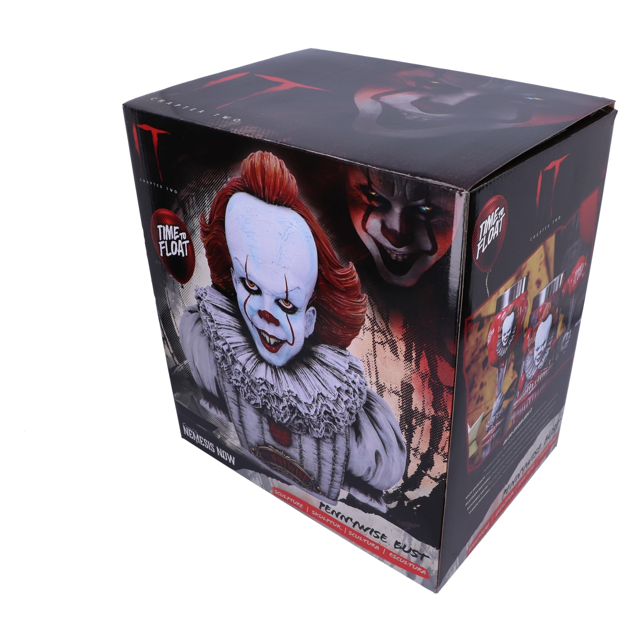 Nemesis Now Licenza Ufficiale IT Capitolo 2 Pennywise Bust, Bianco, 30 cm, Resina