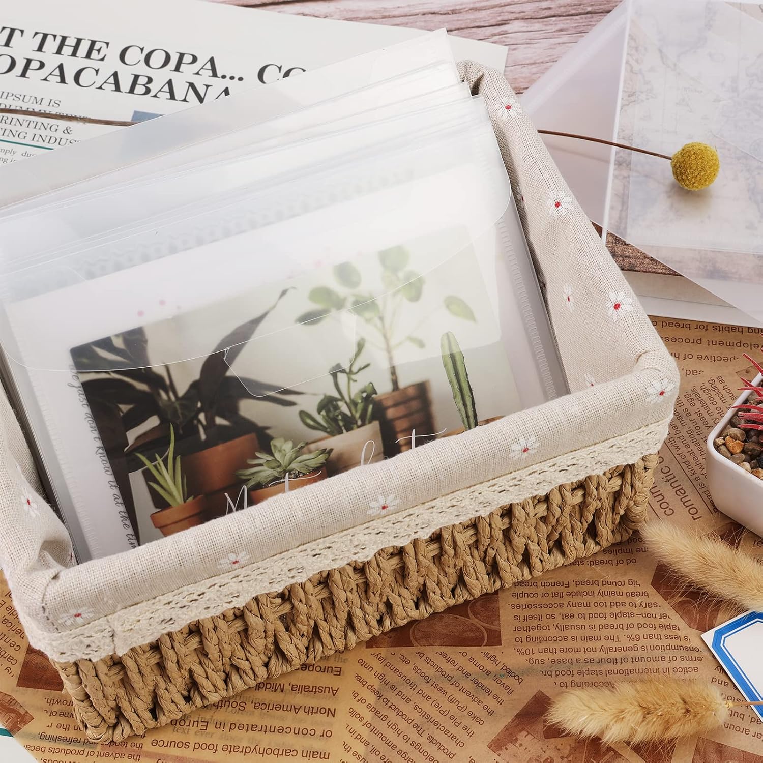 Pllieay 35pc Clear Stamp and Die Envelopes, Scrapbooking Storage Die Cuts for Card Making, Stencil Storage (7.5 x 5.5 Inch) - Image 4