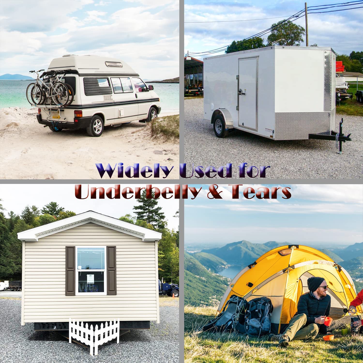 Nastro Riparazione Camper - 2 Rotoli 101mm X 7m, Impermeabile, Per Ventre Camper - Foto 10