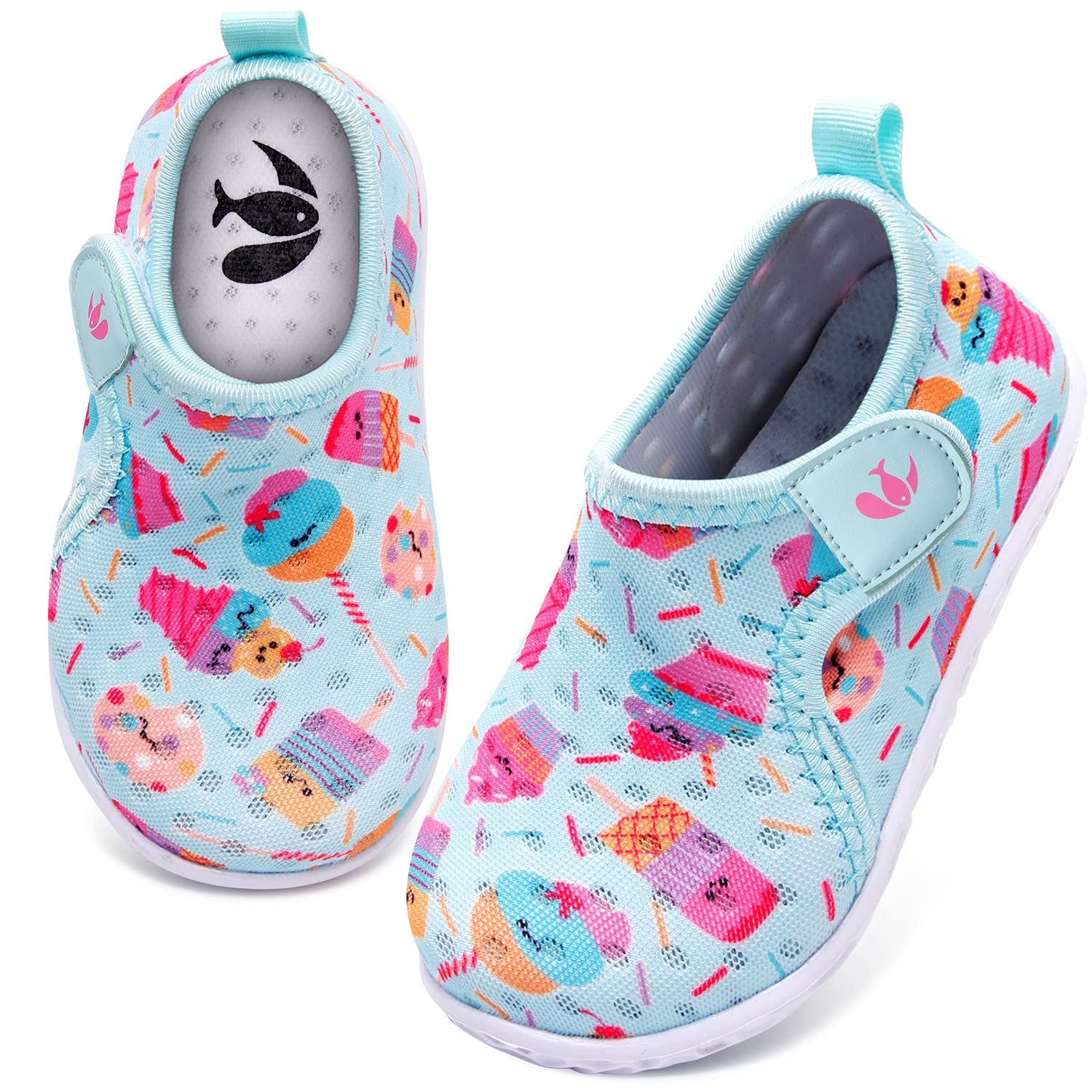 FEETCITY Boys Girls Water Shoes Kids Aqua Socks Quick Dry Barefoot for Beach Swimming Pool