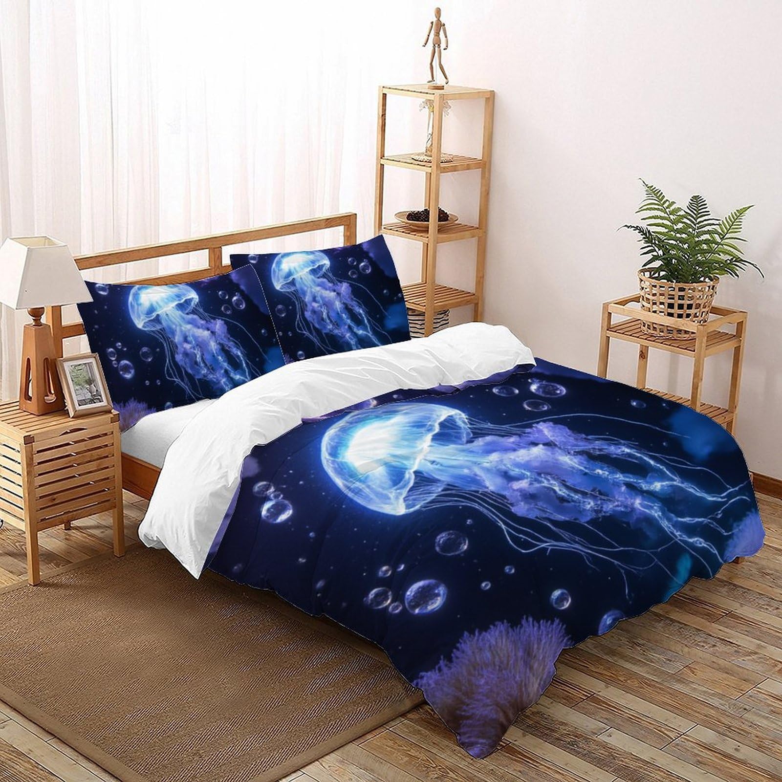 Housse de couette 3D garçon douce et facile d'entretien en taille 220x240