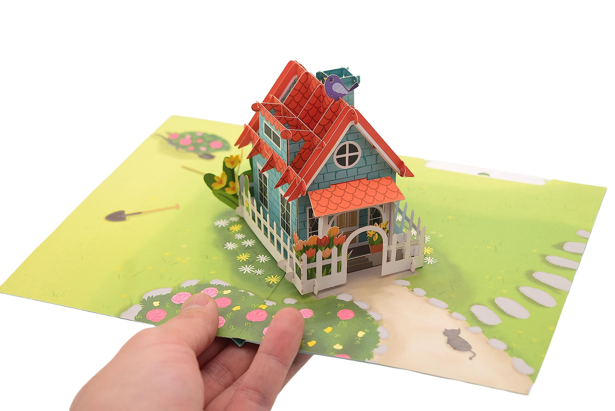 Biglietti Auguri 3D Per Trasloco - Inviti Festa Nuova Casa, Regalo Divertente