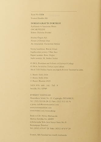 Dorian Gray'in Portresi (Ciltli): Açıklamalı ve Sansürsüz Basım