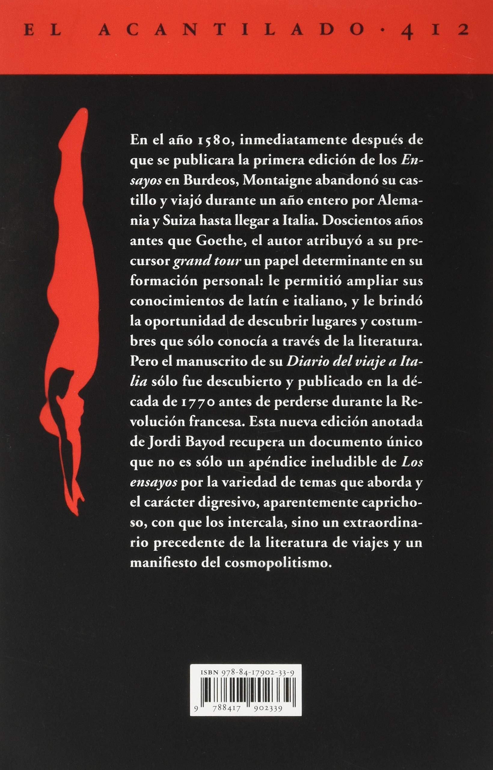 Diario del viaje a Italia: por Suiza y Alemania (1580-1581): 412 (El Acantilado)