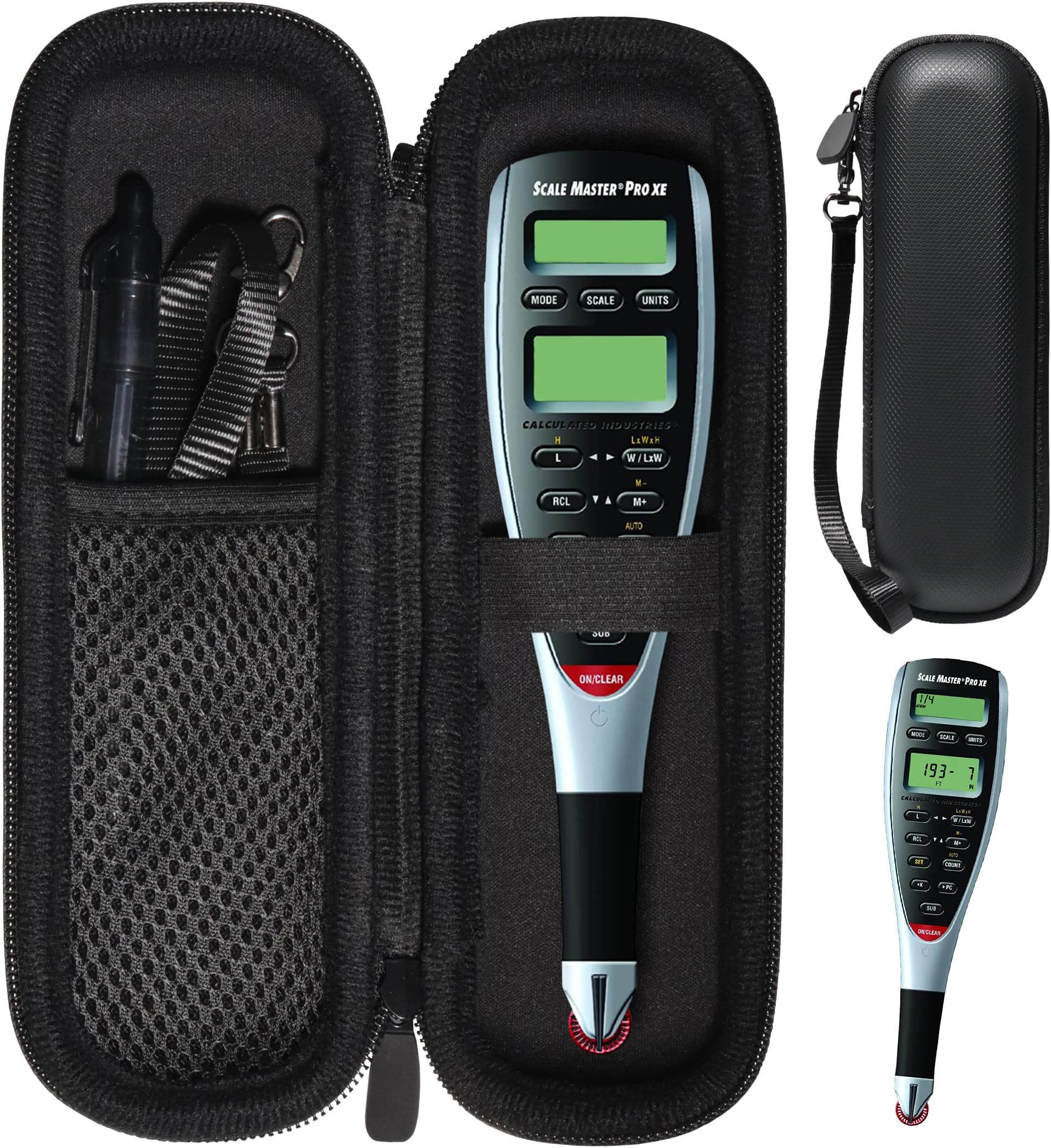 CaseSack Case for Calculated Industries 6135 Scale Master Pro XE Advanced Digital Plan Measure, 6025 Scale Master Pro, 6335 Scale Master ProXE Advanced Digital Plan Measure