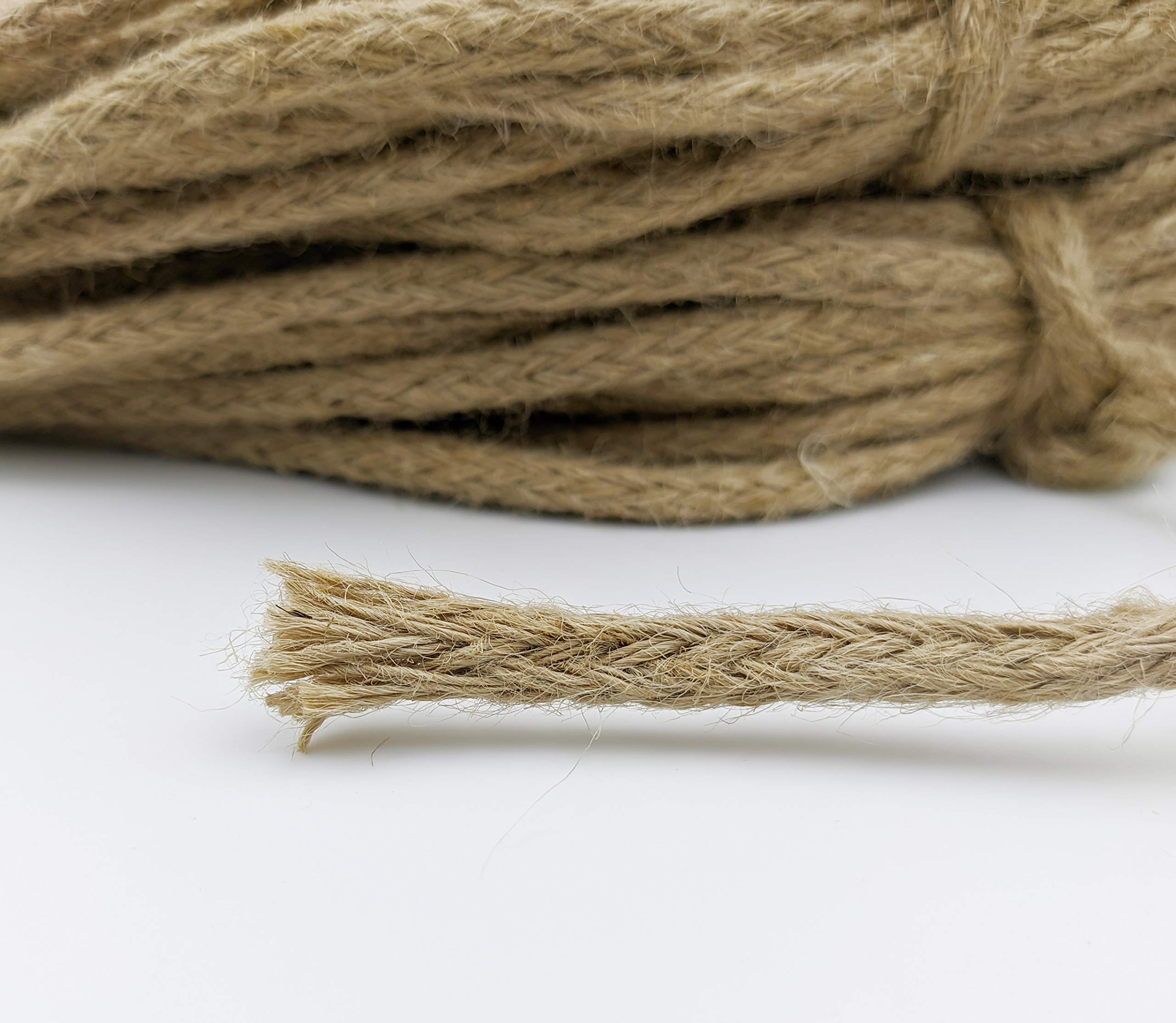 KnottyCord Natural Strong Jute Twine Rope (25mtr, 8mm) - Linen Rustic String Cord for DIY, Gardening, Decoration and Other Projects 1