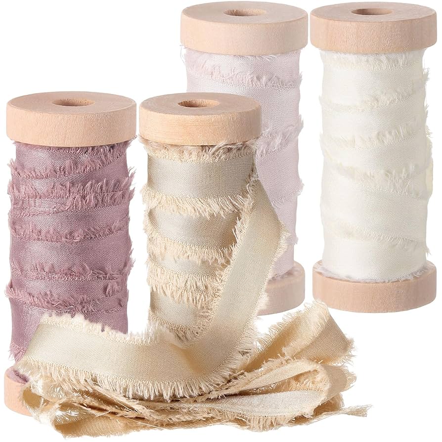 Amazon.com: Mindsoft Frayed Chiffon Ribbon for Craft