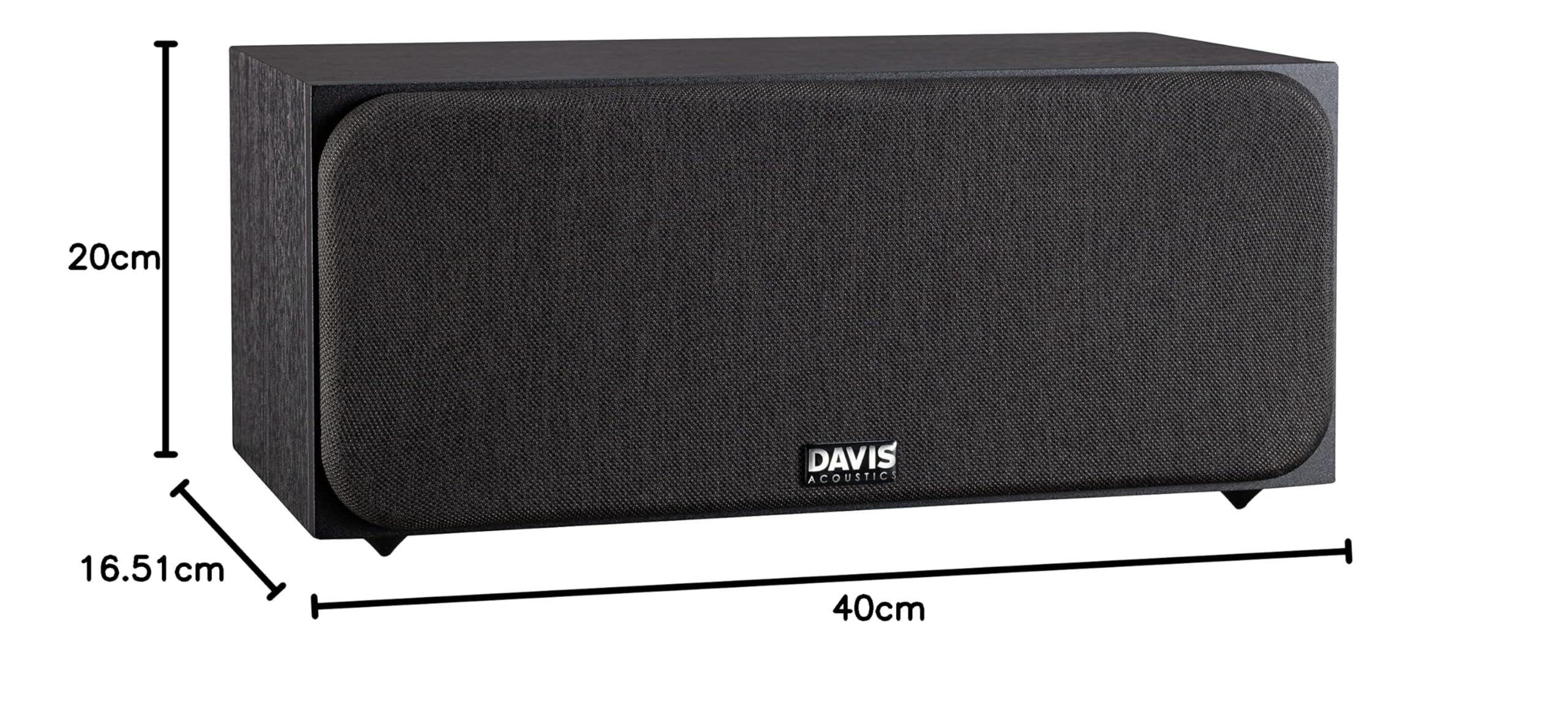 Davis Acoustics Ariane C Noir (Black) - Centrale 2 Voies/3 Haut-parleurs