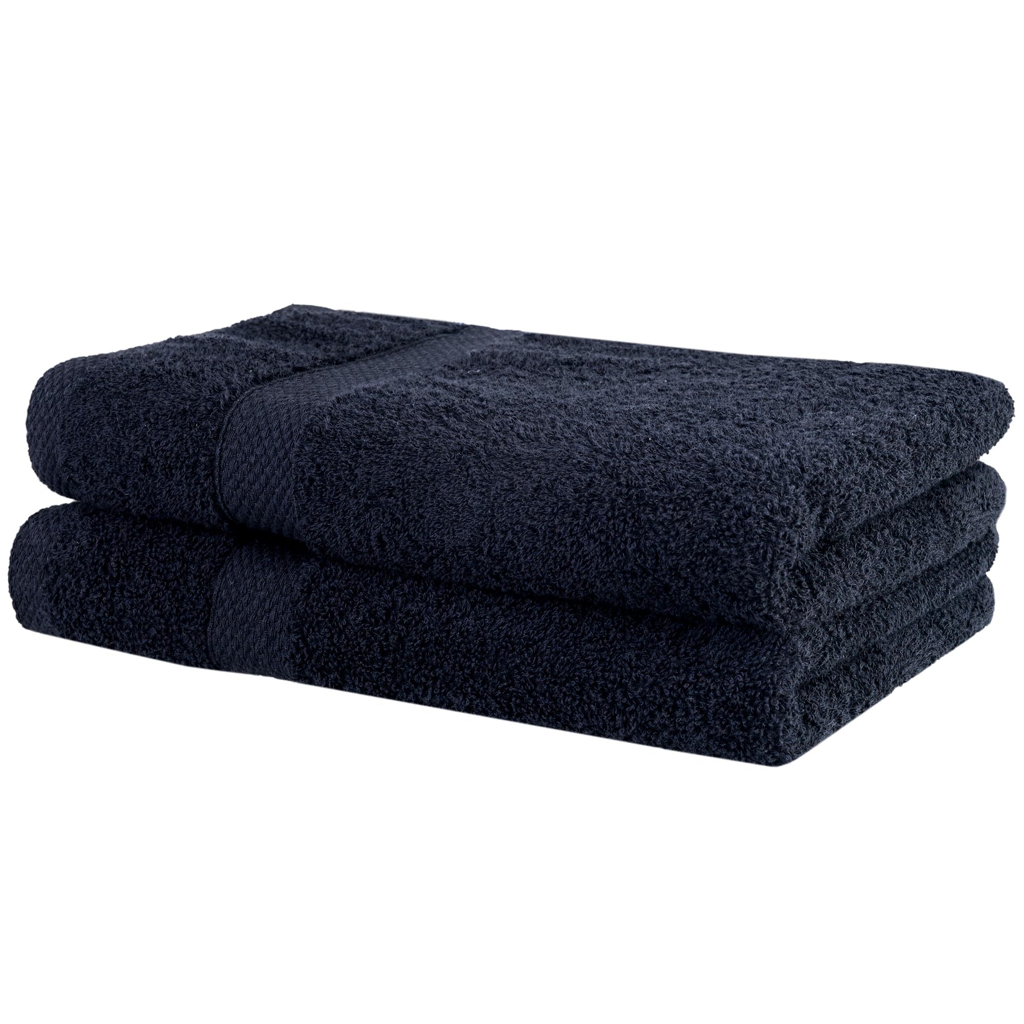Premium Hand Towels Set of 2 for Bathroom 100% Ring Spun Cotton, 16 x 28 inches Ultra Soft 550GSM Sustainable, Highly Absorbent, Quick Drying, Towelss Ideal for Bathroom, Hotels, Spa, Dorm(Black)-image-32