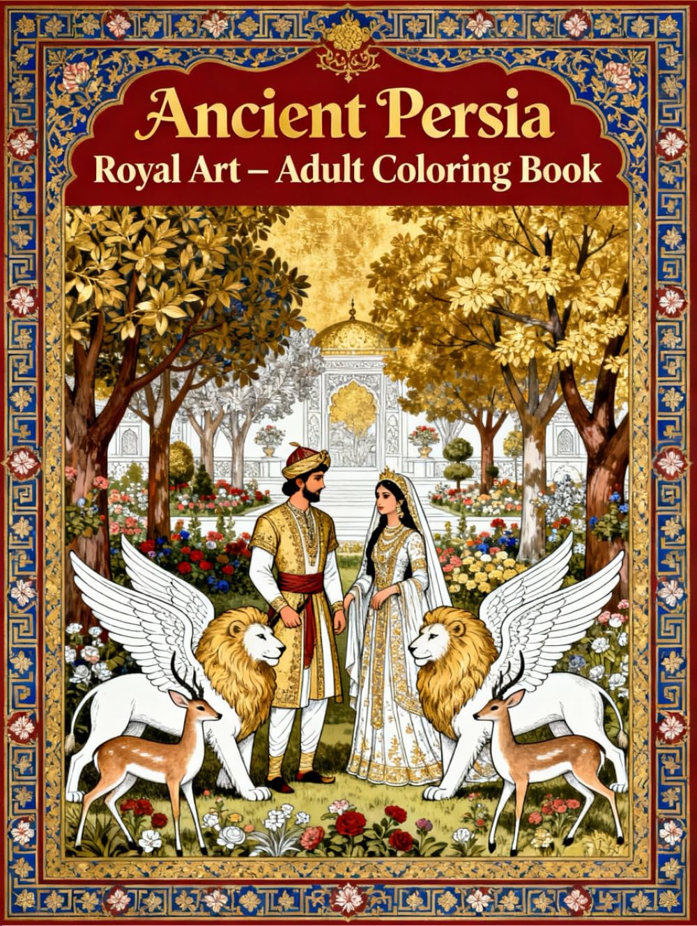 Ancient Persia Royal Art: Adult Coloring Book: Intricate Persian Patterns, Royal Palaces, Mythical Creatures and Oriental Motifs for Relaxation and ... Civilizations Coloring Book for Adults)
