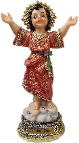 Divino Nino Jesus - Figura de estatua religiosa para niño (Colombia) de 8 pulgadas de alto