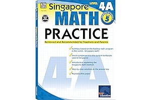 Singapore Math Level 4A 5th Grade Workbooks