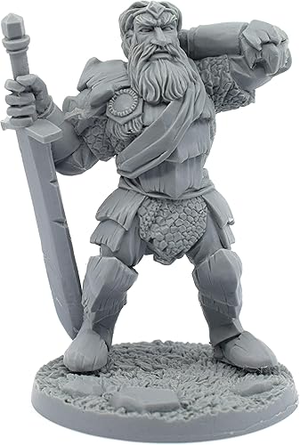 Storm Giant Figura en miniatura, 100% resina de uretano, 3.622 in de alto, (para juegos de guerra de mesa a escala de 1.102 in), fabricada en