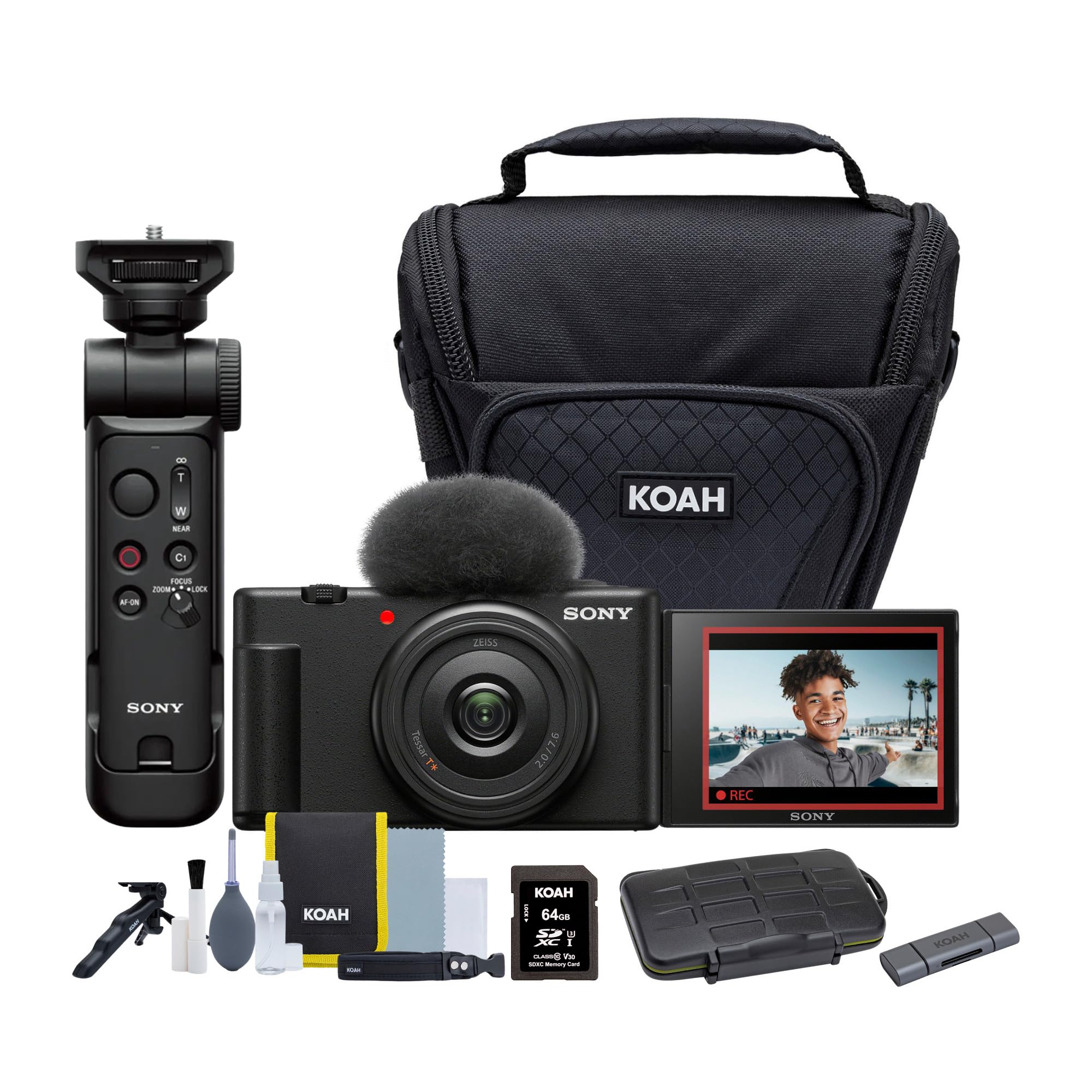 Sony ZV-1 II Vlog Camera (Black) Bundle