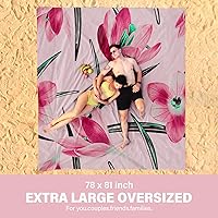 Vista 40 de Beach Blanket Oversized Extra Large 78" X 81",Waterproof Sandproof Beach Blanket 1-7 Adults Lightweight Durable for Travel Camping Hiking Picnic