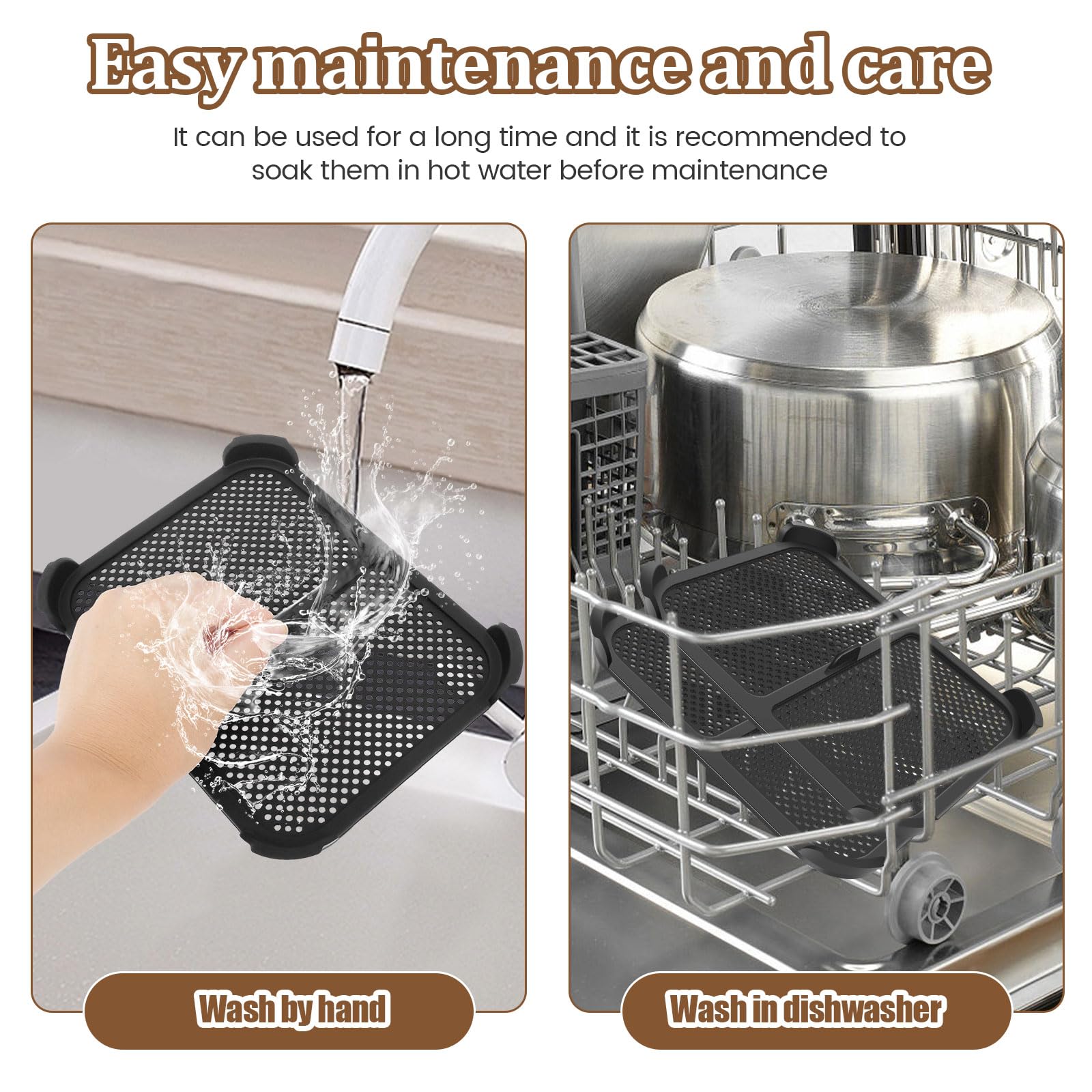 Accessori friggitrice ad aria calda | 2 pezzi paraspruzzi per Ninja AF400EU & AF400EUCP & AF451EU | Paraspruzzi friggitrice ad aria calda | Accessori Air Fryer | Riutilizzabile