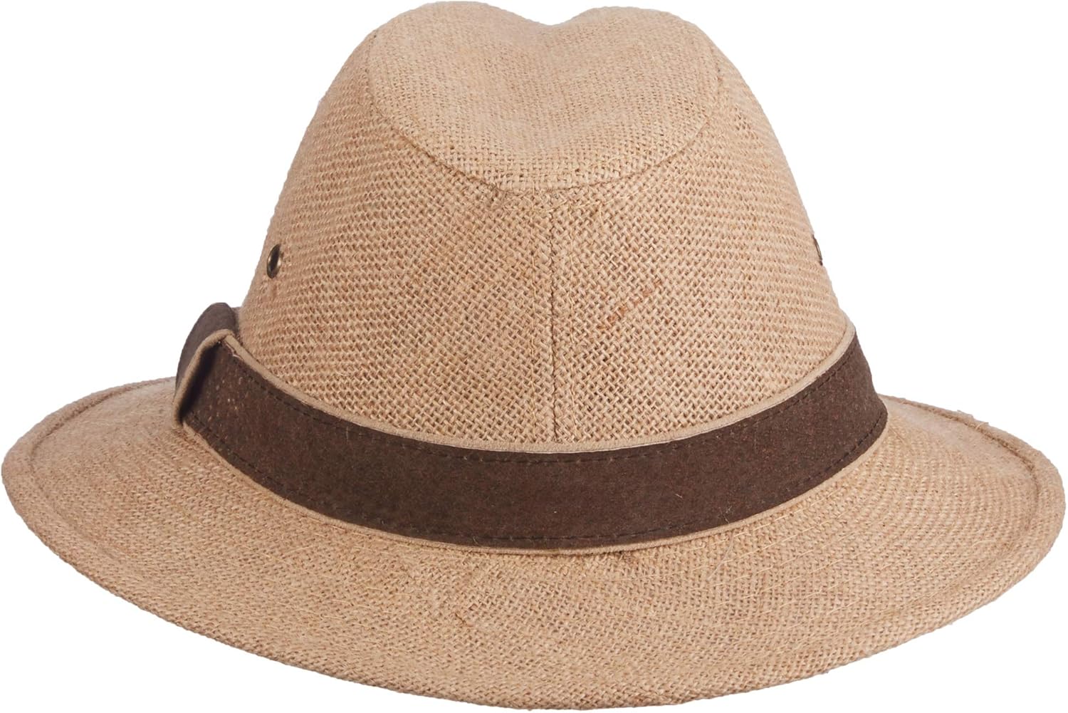 Scala Men's Plus-Size Hemp Safari Hat with Leather Band - Image 2