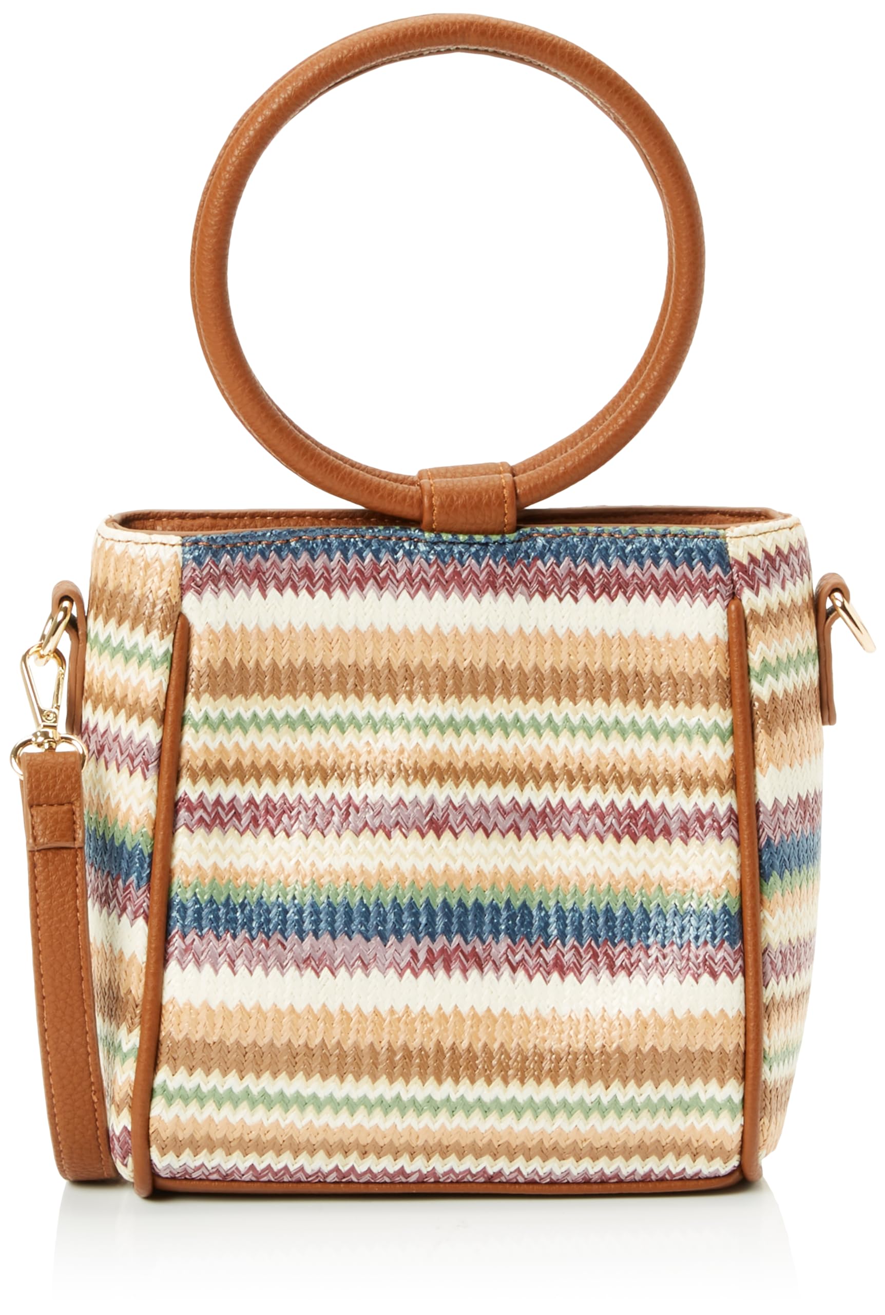usha FESTIVAL Women's Look Raffia Effect Handbag, Brown, One Size
