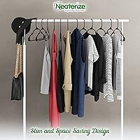 Vista 4 de Perchas de plástico resistentes Perchas duraderas para abrigos y ropa Perchas ligeras que ahorran espacio Artículos esenciales para dormitorio