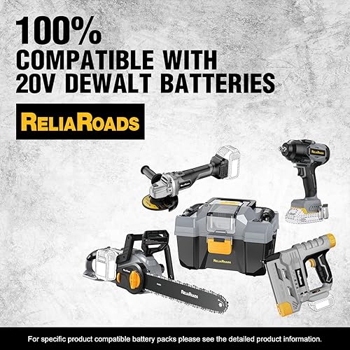Miniatura 7 de Llave de impacto inalámbrica de 900 pies-libras, pistola de impacto de 12 pulgada compatible con batería DeWALT 20V MAX, destornillador de impacto