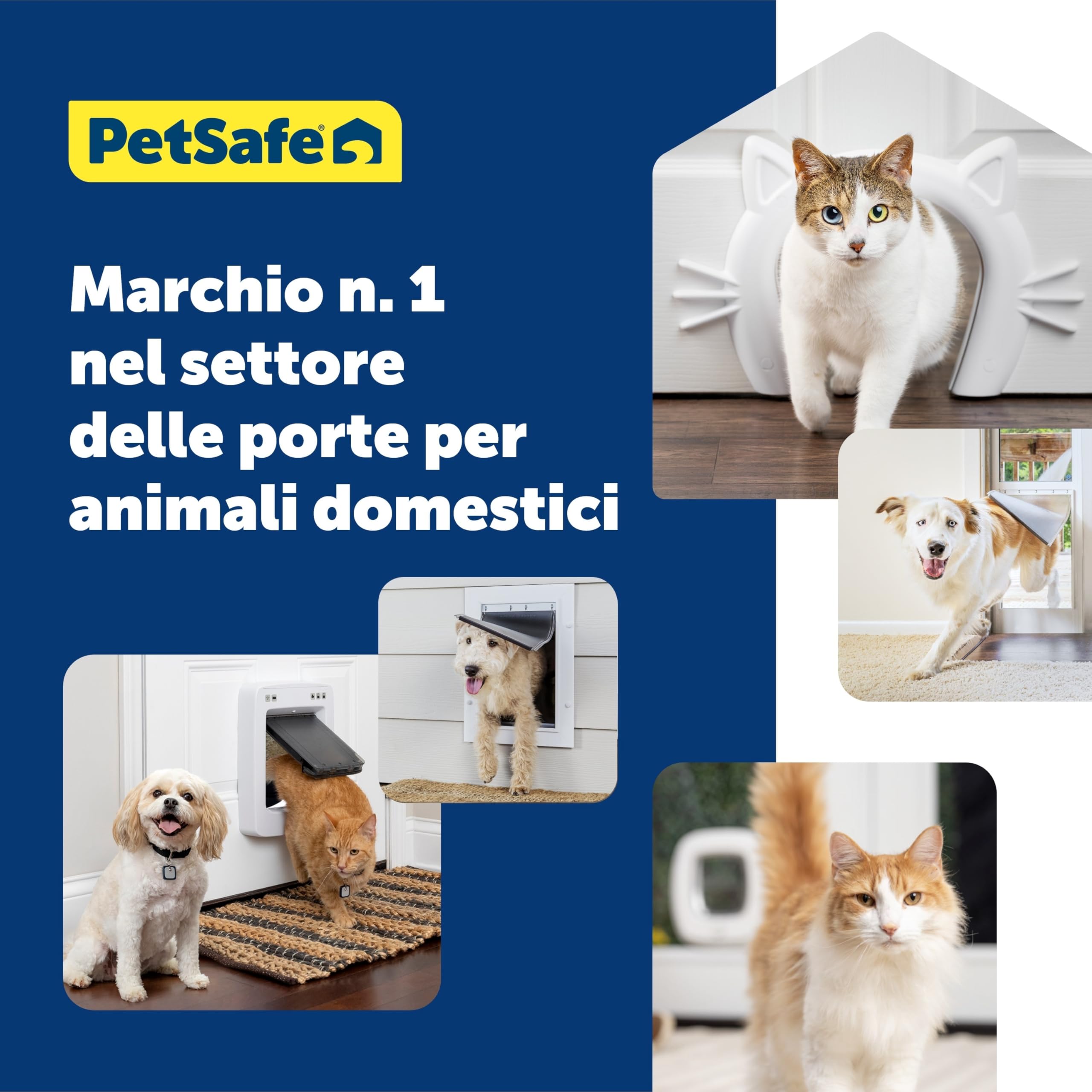 PetSafe Gattaiola per Condizioni Meteo Estreme in plastica ad Alta Efficienza Energetica per Cani e Gatti - Sistema Flap Isolato - Telaio Resistente, Media (M)