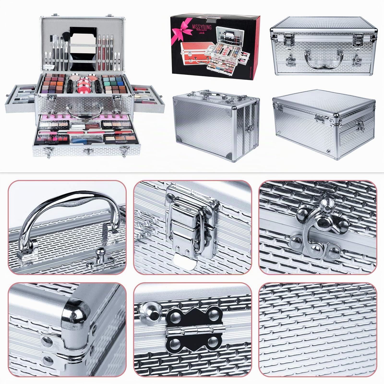 Schminkset mit Vanity Fall, für Party, Casual-Make-up & Hochzeits-Make-up, MissY 1#