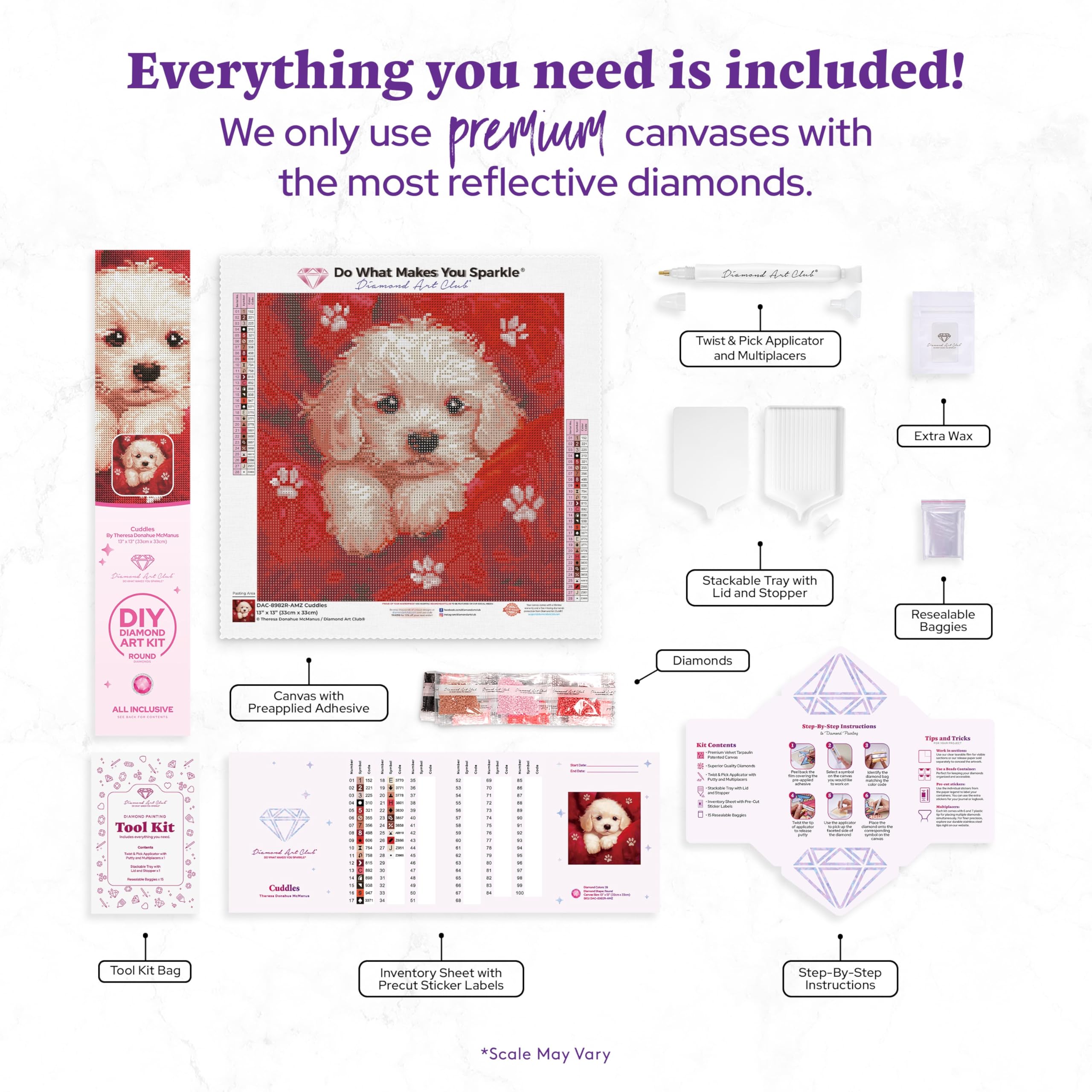 Amazon.co.jp: DIAMOND ART CLUB Cuddles ダイヤモンドペインティング