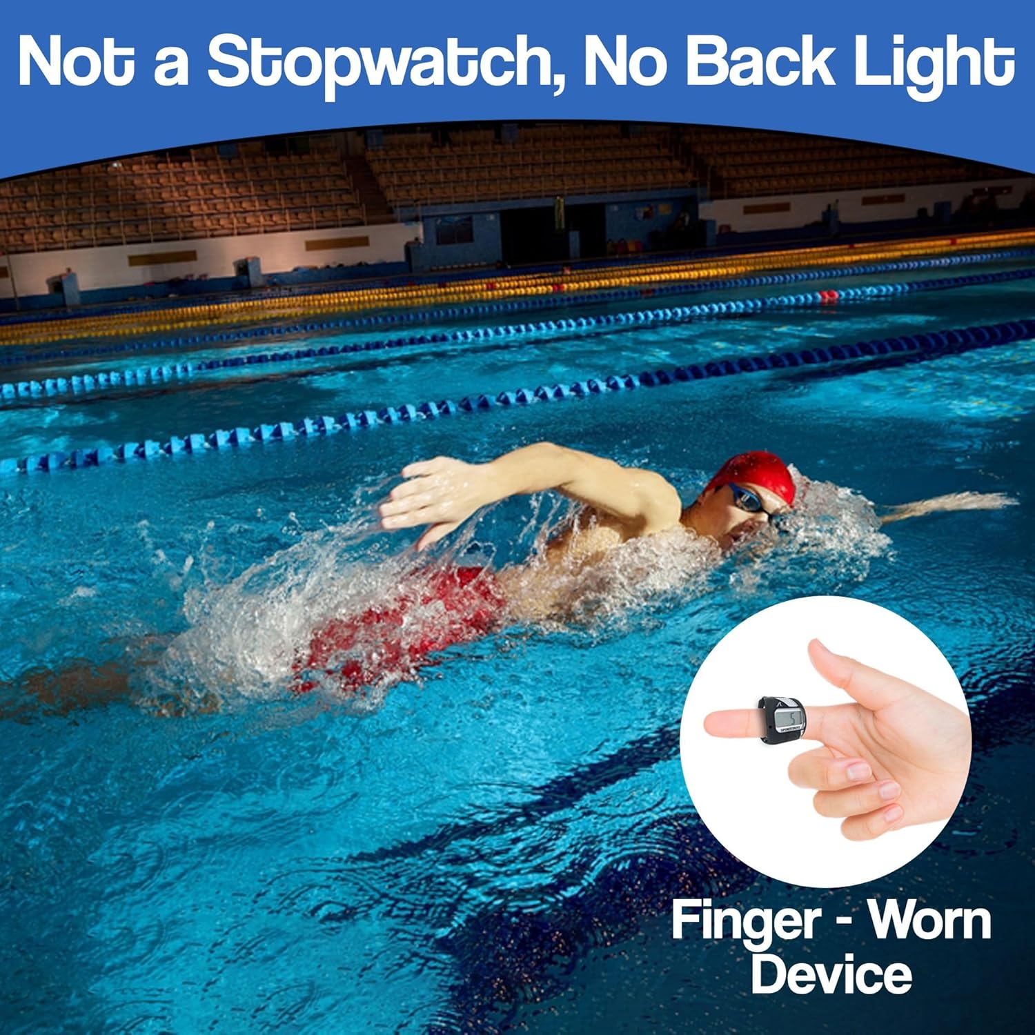 LapCounter - Digital Counter for Tracking Swim or Running Laps - Not a Timer, Only Counts