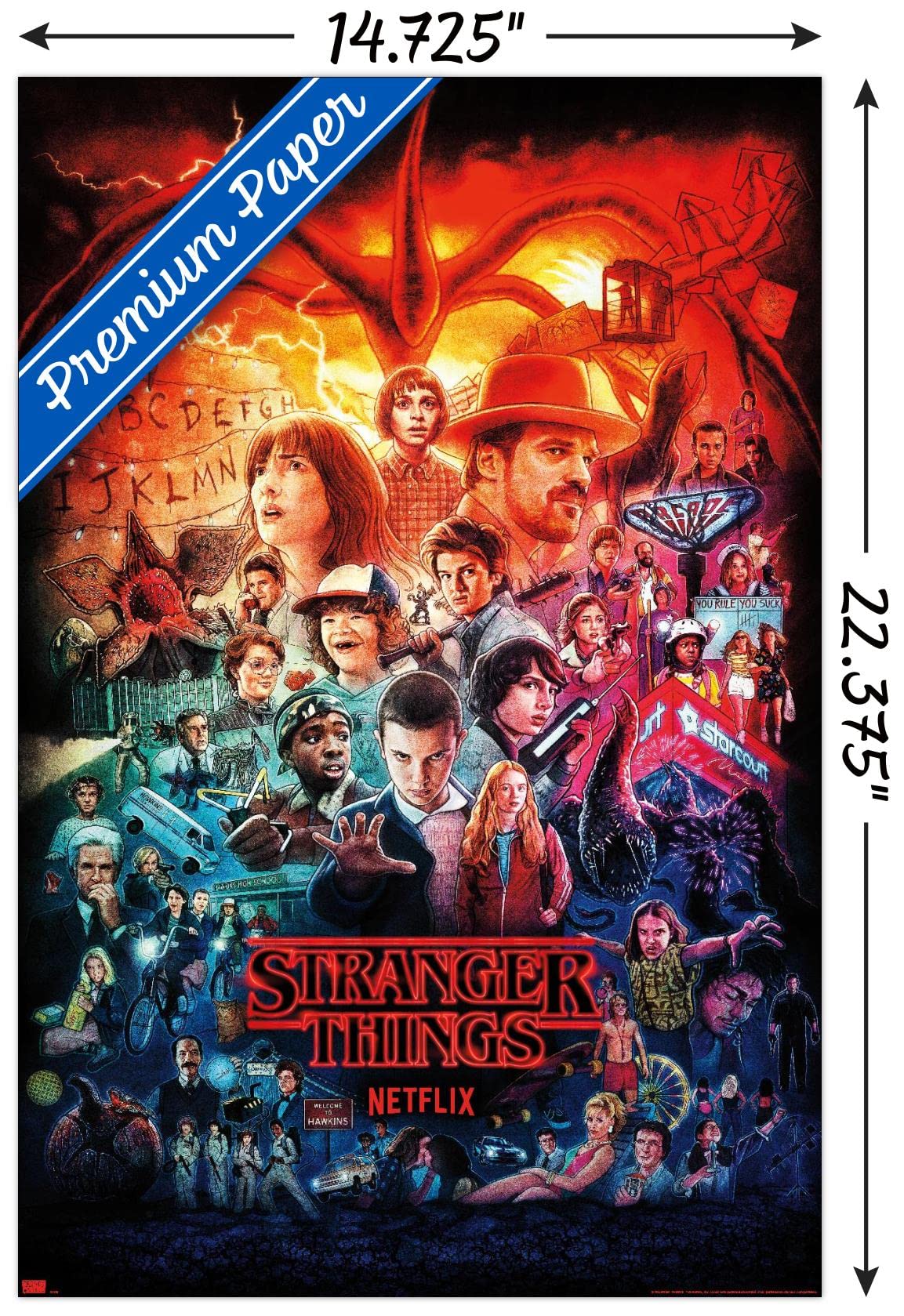 Amazon.com: Netflix Stranger Things - Three Seasons One Sheet Wall