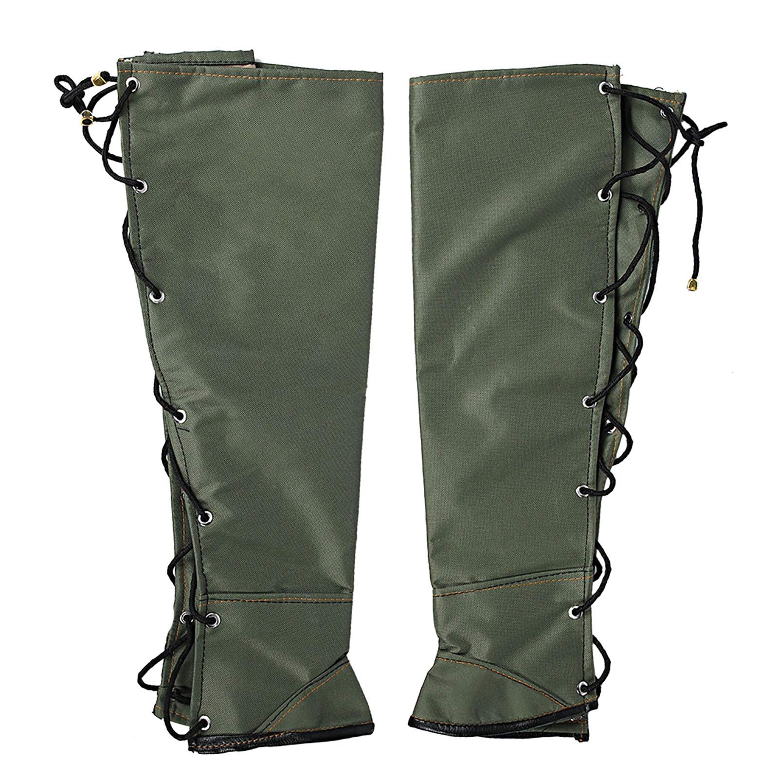 Guêtres anti-morsure pour les jambes, guêtre de protection pour l’extérieur, couvre-jambe résistant aux morsures pour la randonnée, le camping et la chasse, avec double toile de