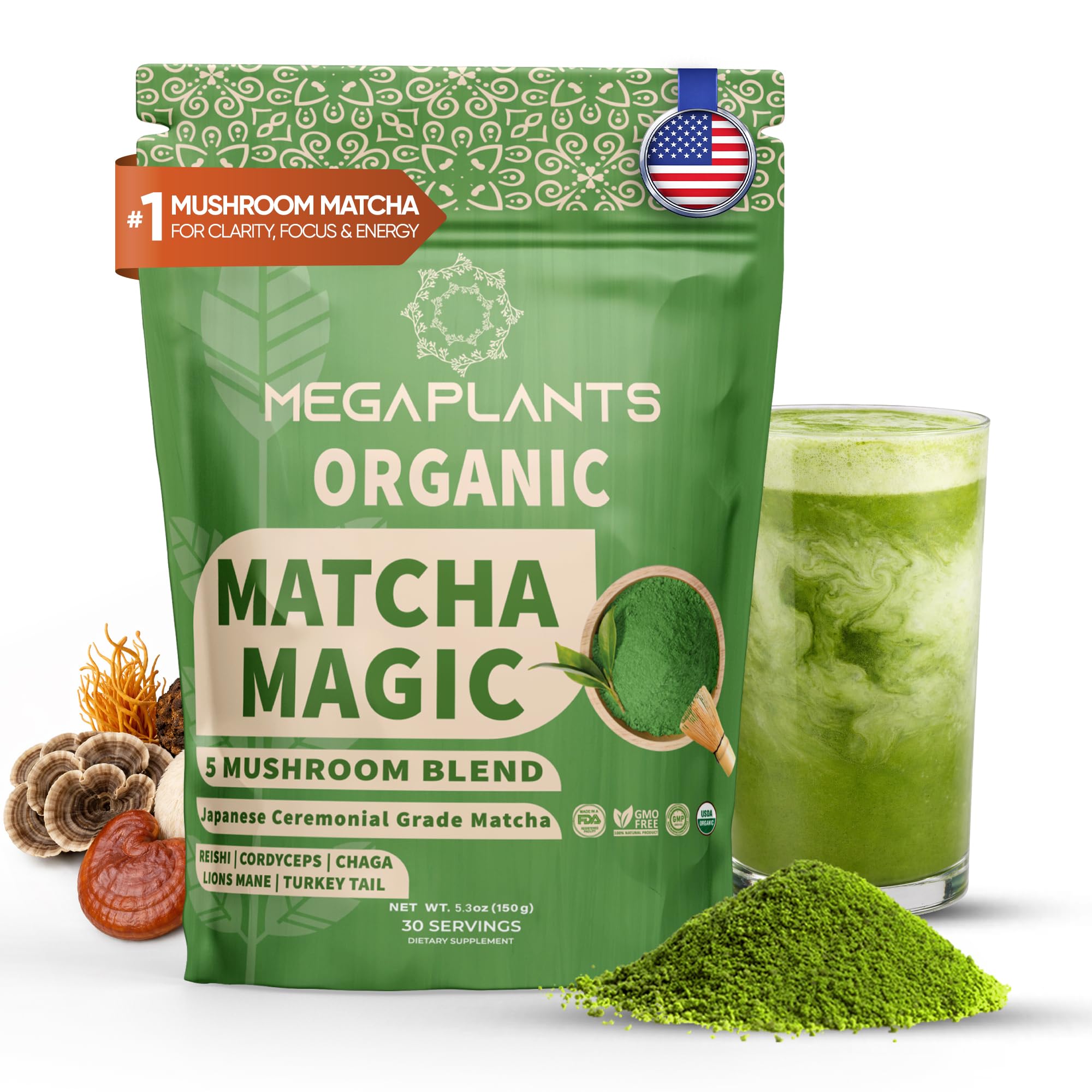 MEGAPLANTS Mushroom Matcha Magic
