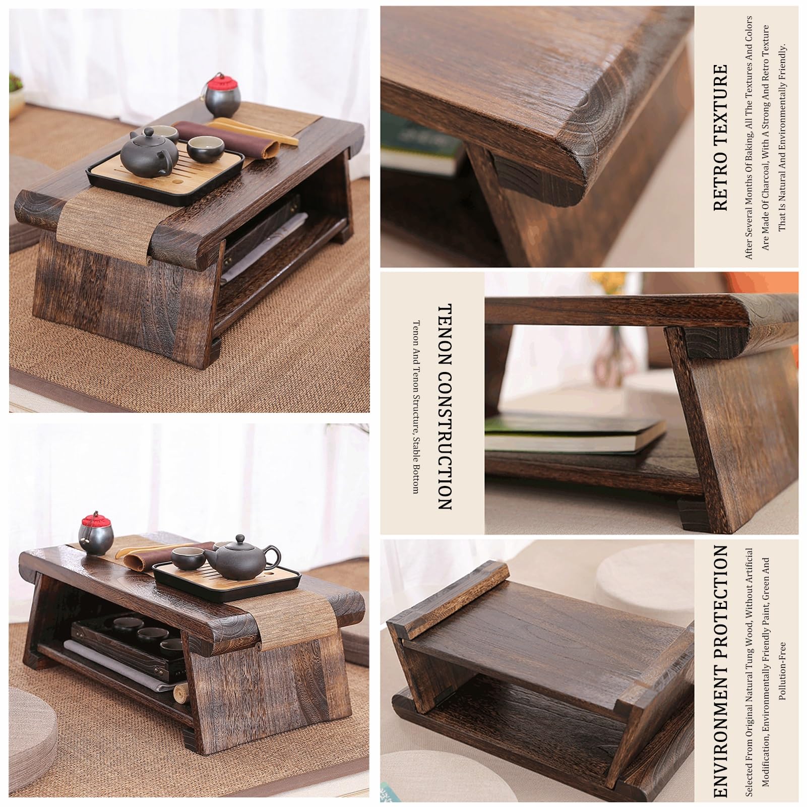 木製テーブルレトロ