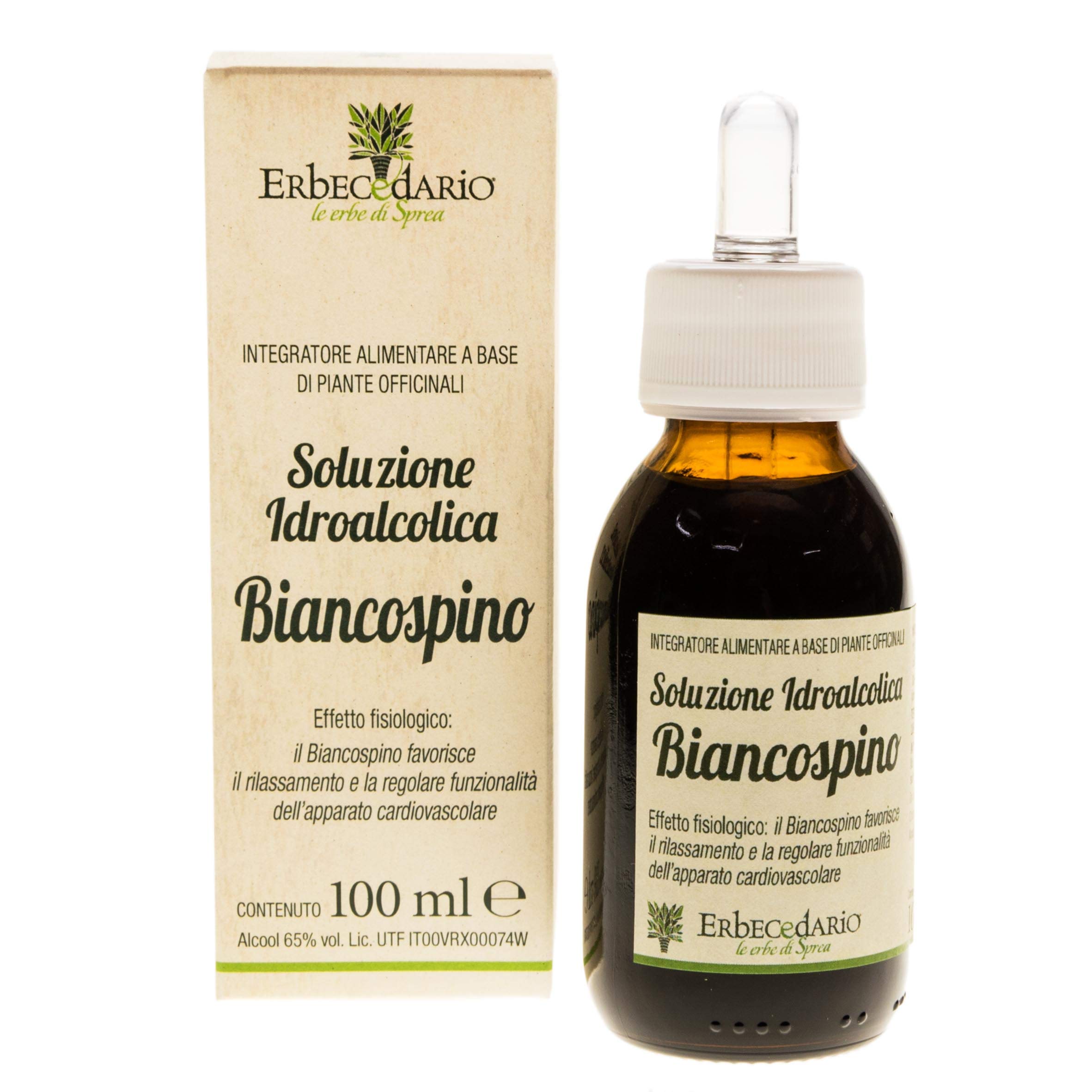 Biancospino Tintura Madre in Gocce 100ml, Integratore per dormire Favorisce Rilassamento corporeo, Riposo Notturno e La Funzionalità Dell'Apparato Cardiocircolatorio - Made in Italy