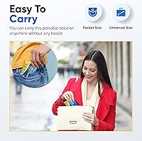 Vista 5 de Fundas Desechables para Asiento de Inodoro que se Pueden Tirar por el Inodoro, Paquete de Viaje de 50 XL - Fundas Desechables para Asiento