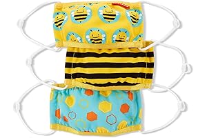 Dr. Talbot's Kid's Face Mask, Zoo Bee, 3-Pack