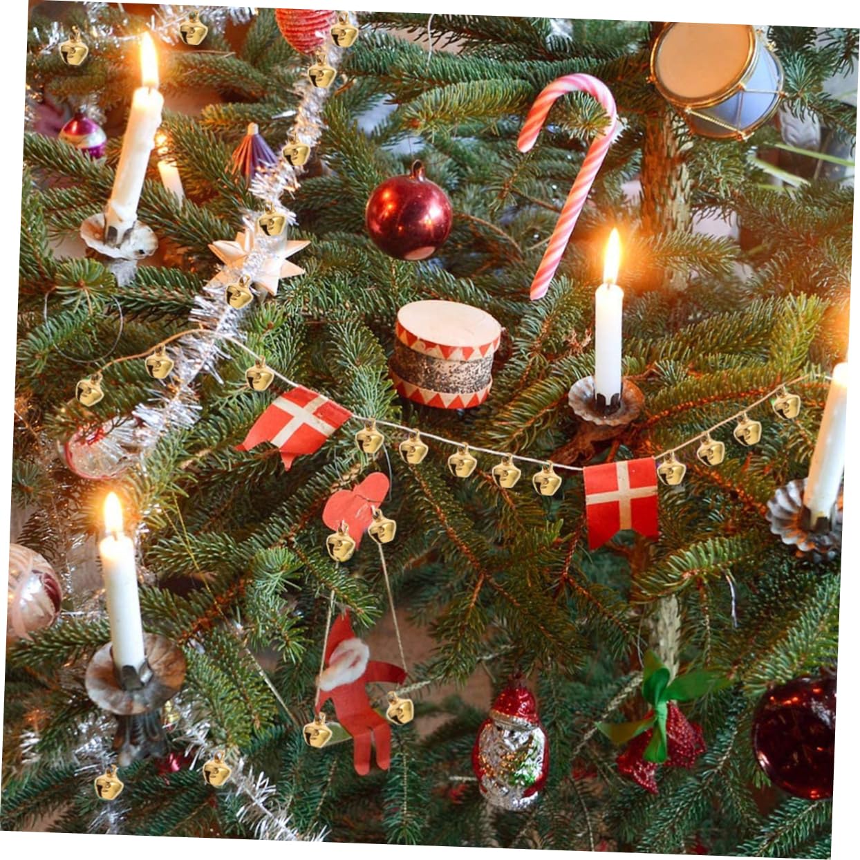 Artibetter 600Pcs Mini Jingle Bells DIY Christmas Craft Bells for Bracelets Anklets Necklaces and Holiday Decorations for Jewelry Making and Present Packaging