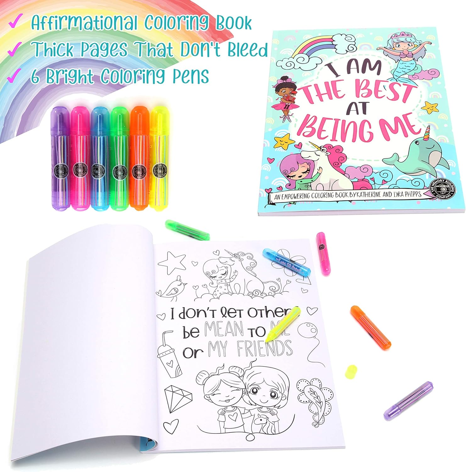 The Memory Building Company Kids Unicorn Princess Surprise Box for Girls & Boys, Includes Plush Toy, Coloring Book + Markers, Jewelry, Horn Headband, Birthday Activity Set for Ages 6 & Up - Image 6