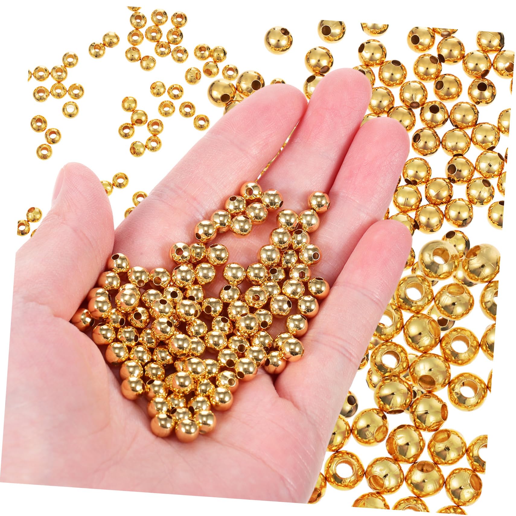 HOMSFOU 2 Set Perline E Per Creazione Gioielli Fai Da Te Distanziatori Per Bracciali E Collane Vari E Accessori Versatili E Alla Moda Per Progetti Creativi 900 Pezzi*2