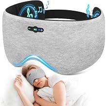 Sleep Headphones Bluetooth 6.0 Sleep Mask for Side Sleepers, 20H Playtime