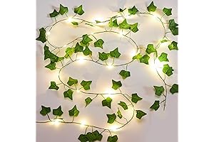 KASZOO 2 Pack 6.56 Ft Vines with Fairy Lights, 40 LEDs Green...