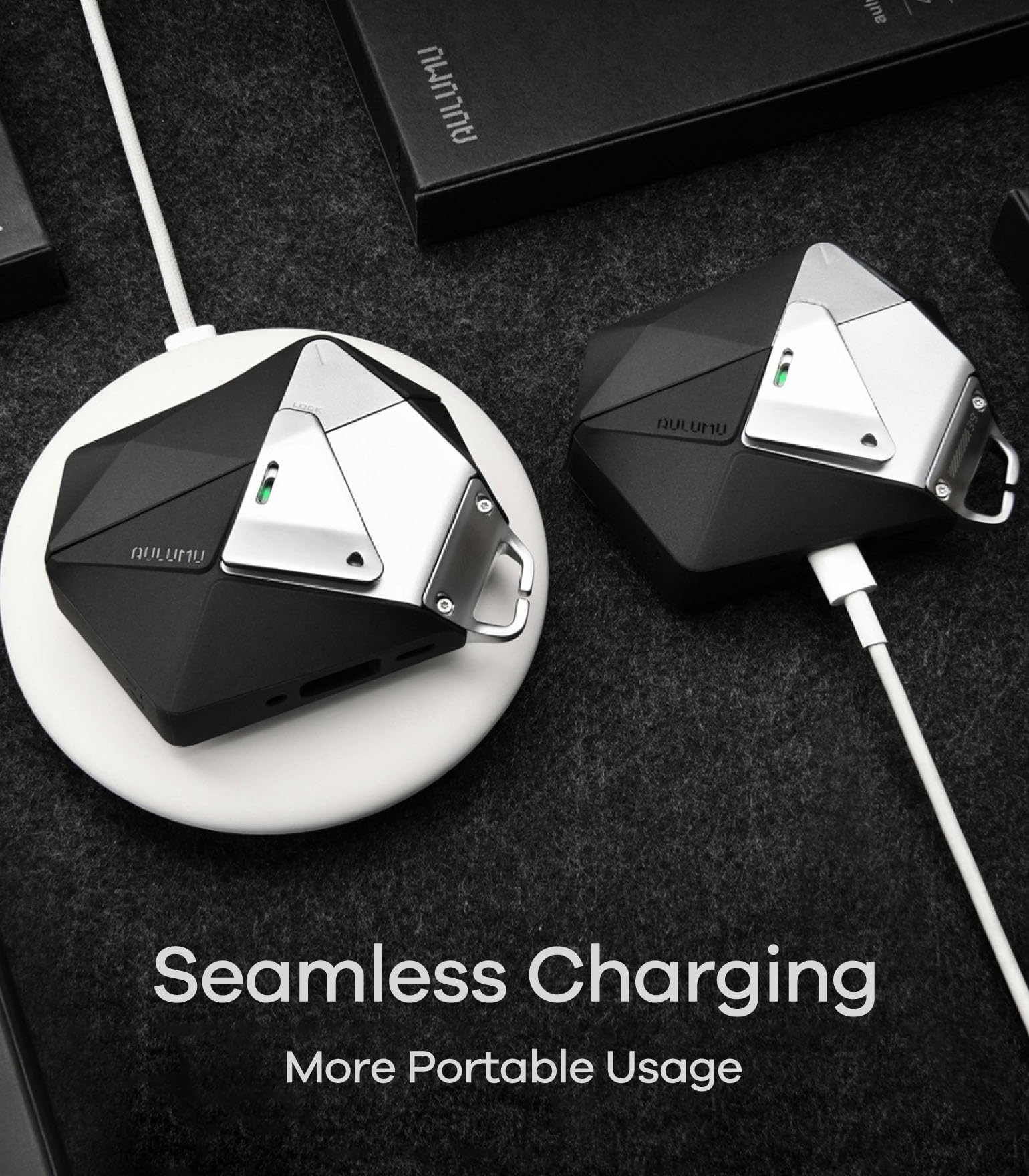 Amazon.com: Aulumu A39 Geometric AirPods Pro 3 Case with Lock