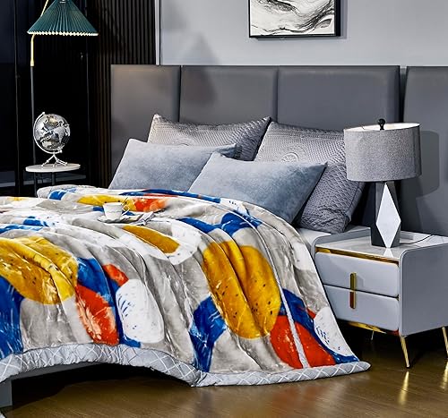 Miniatura 7 de LGYKUMEG Manta de Visón Coreano de 6.6 Libras Tamaño Completo 71"×87", Súper Suave y Cálida - Manta de Franela Reversible de 2 Capas (180x220cm