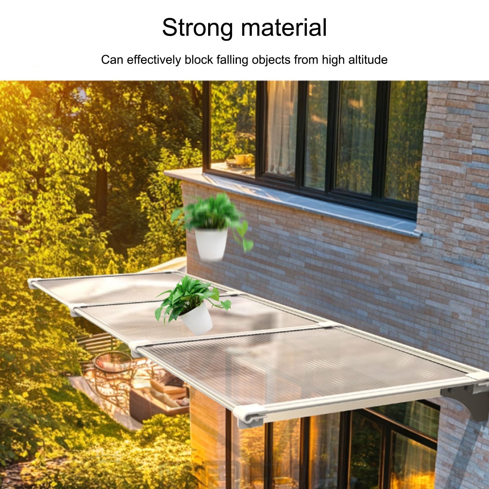 Amazon.co.jp: 透明屋根庇、除け 軒 屋根後付け、天蓋