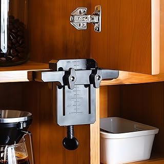 Cabinet Door Mounting Jig,Adjustable Cabinet Door Installation Positioner,Cabinet Hardware Jig, Cabinet Door Positioning Tool Jig for Installing Frameless or Face Frame Cabinet Doors