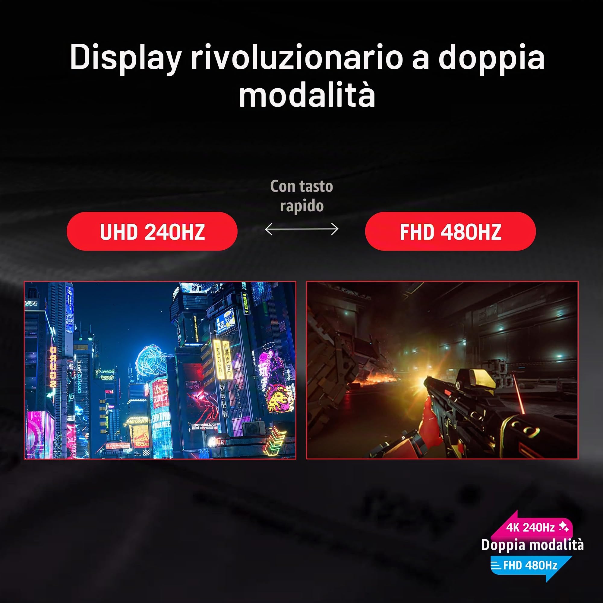 ASUS ROG STRIX OLED XG32UQWMS, Monitor Gaming da 31,5" WOLED, Nero