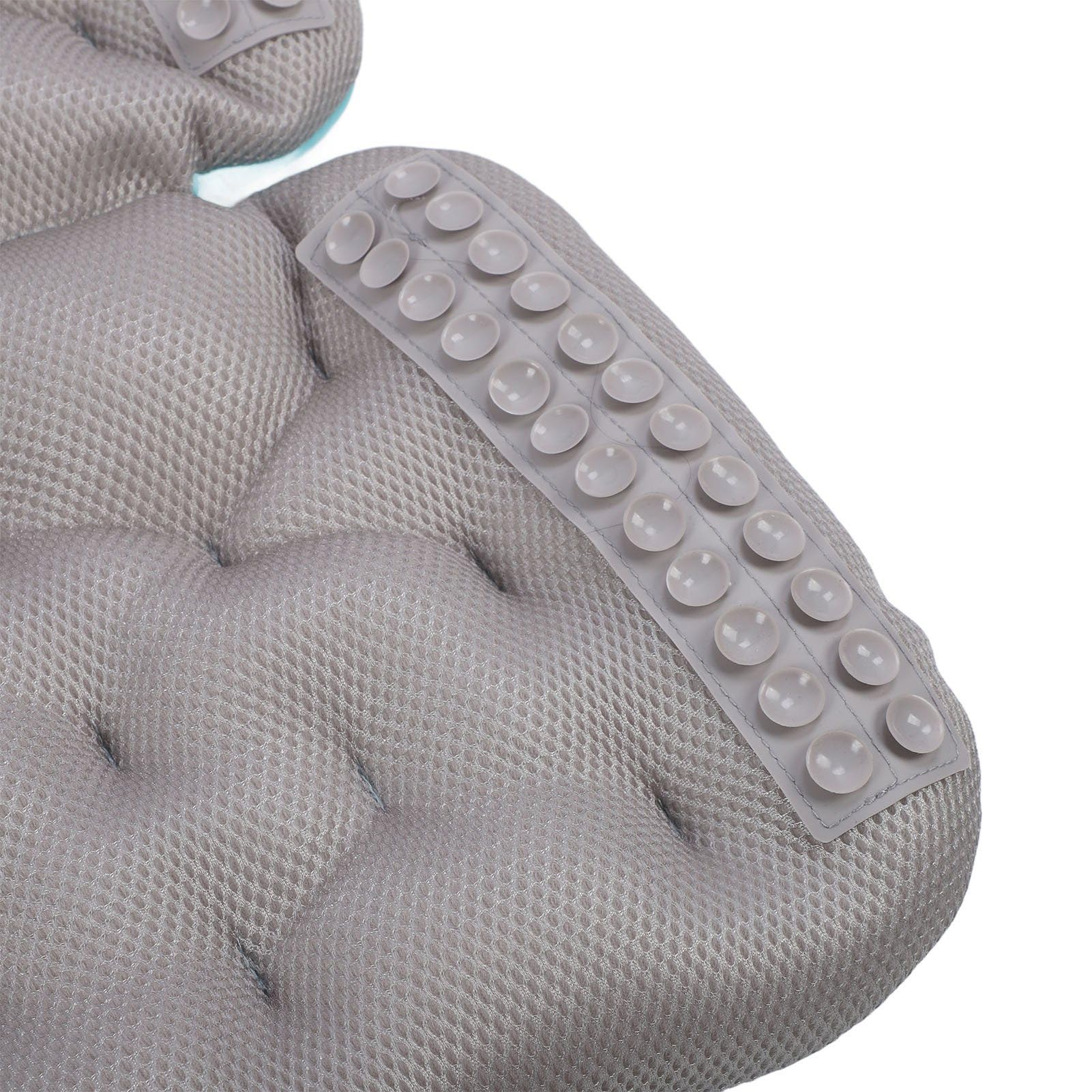 Naroote Almohada de Baño de Cuerpo Completo, Diseño Ergonómico, Evita Resbalones, Cojín de Bañera Lavable Desmontable para Adultos, SPA (Blue)