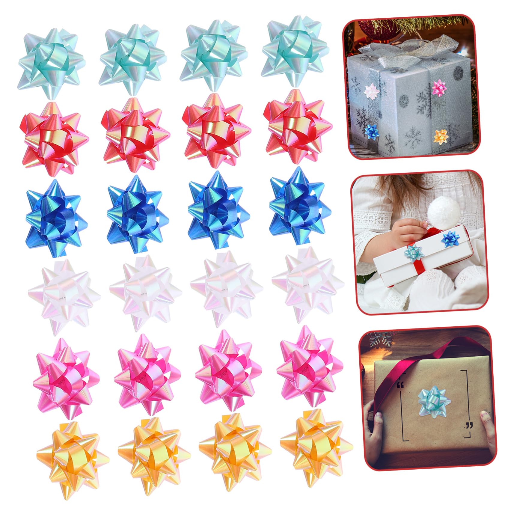 Lazos Adhesivos Grandes 280 Piezas Tirar Lazos para Navidad Decoración De Cumpleaños para Niña Lazos para Envolver Oro Christmas Decorations Adornos Navideños Decoracion para Bodas Forma De